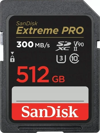 Atminties kortelė SanDisk Extreme Pro, 512 GB