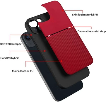 Dėklas Oem NOBLE Case for IPHONE 15 red