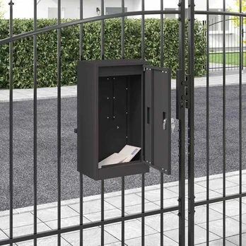 mailbox Juoda 30 x 23 x 55 cm Plienas