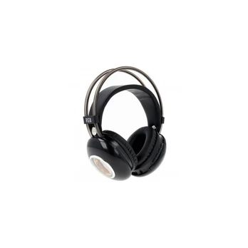 Bevielės Bluetooth ausinės su LED Kapibara - juodos