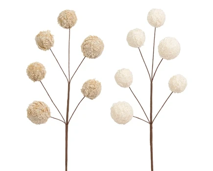 Dirbtinė šakelė Decoris Fur, ruda, 51 cm