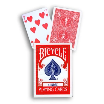 Bicycle 4 Index kortų kaladė (raudona)