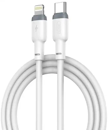 XO NB208A Durable TPE Universal USB-C to Lightning PD 20W Data & Fast Charging Cable 1m