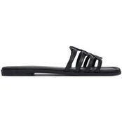 Tommy Hilfiger Šlepetės Th Script Flat Mule Lth FW0FW09368 Juoda