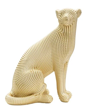 Dekoratyvinė leopardo statula, 23 × 29 × 15,5 cm