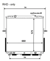 Variklio radiatorius NRF NRF 53368