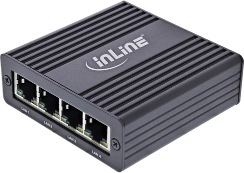InLine USB-A 3.2 Gen.1 į 4x RJ45 Gigabit Ethernet adapteris