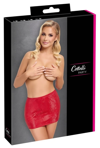 Cottelli party Mini Skirt red S seksualus sijonas