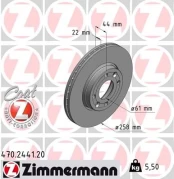 Stabdžių diskas ZIMMERMANN 470.2441.20 kaina