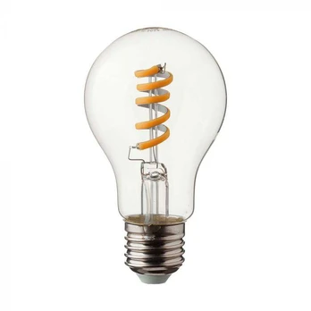 4W LED filamentinė lemputė, E27, A60, 3000K
