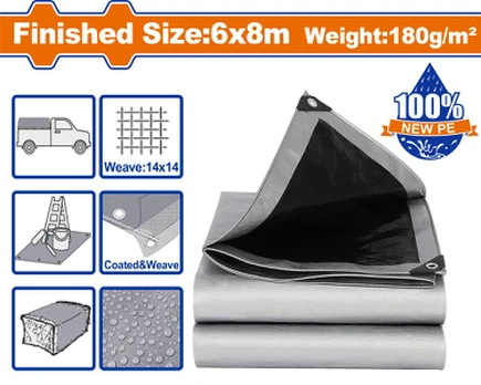 Tentas WADFOW, 180 g/m2, storis 0,25 mm, 6x8 m, WTQ8068