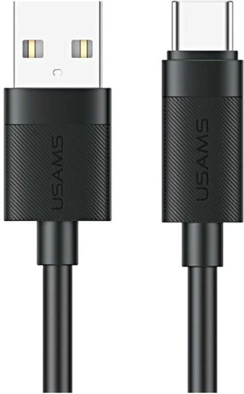 USAMS U94 18W USB-C į USB-A kabelis 1m juodas