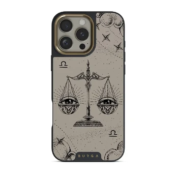 Libra - iPhone 16 Pro Case, Elite Dark (MagSafe) / Gold / Nude