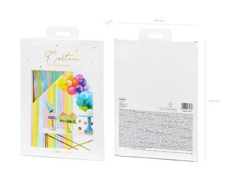 Boland Traciks Party curtain, mix, 100x195cm