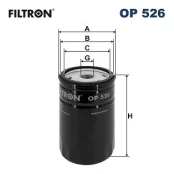 Alyvos filtras FILTRON OP 526 kaina