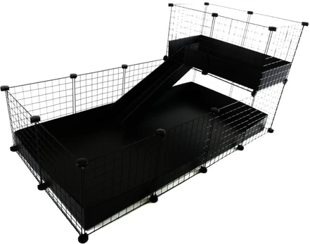 C&C modulinis narvas grindys 4x2 + Loft 2x1 + juoda rampa