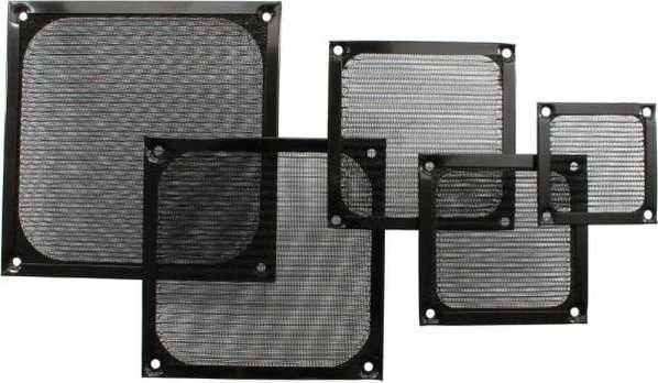 InLine Fan Grill Aluminum Filter 92x92mm black (33379S)