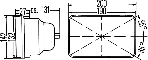 Priekinio žibinto įdėklas HELLA 1AE003 427-011