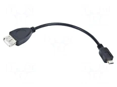 Cable | USB 2.0 | USB A socket,USB B micro plug | nickel plated kaina