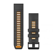 Apyrankė Garmin QuickFit 26 Watch Bands, Graphite/Spark Orange Silicone kaina