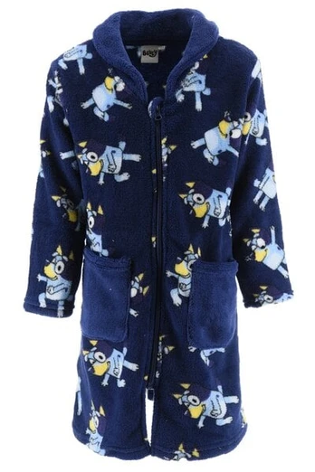 Chalatas berniukams Bluey, mėlynas