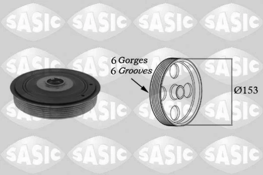 SASIC SAS2150012 Crank pulley