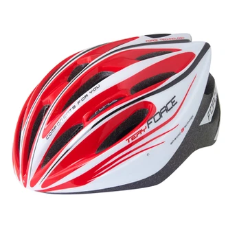 Šalmas FORCE Tery 52-58cm S-M (balta/raudona)