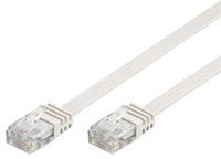 Goobay Kabelis LAN Patchcord CAT 6 U/UTP płaski balta 7m