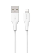 Kabelis Estuff Infinite ES601270, Lightning/USB A, 2 m, balta kaina