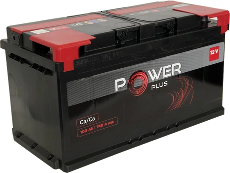 Akumuliatorius POWER PLUS, 12 V, 100 Ah, 740 A, EN, 352 x 175 x 190 mm