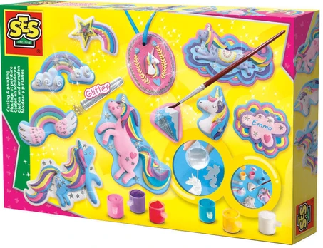 Gipsinių figūrų gaminimo rinkinys SES Creative 01359S, įvairių spalvų