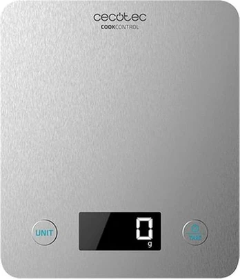 Elektroninės virtuvinės svarstyklės Cecotec Cook Control 10000 Connected, sidabro
