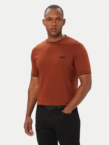 BOSS Marškinėliai C-Thompson 50575011 Ruda Regular Fit