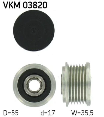 SKF VKM 03820 Freewheel alternator pulley