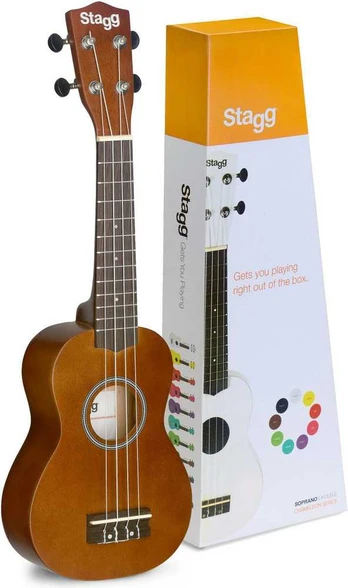 Soprano ukulelė + dėklas Stagg US-NAT