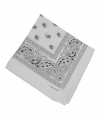 Universalus šalikas- bandana, balta, unisize