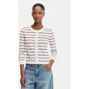 Tommy Jeans Kardiganas DW0DW20976 Balta Regular Fit