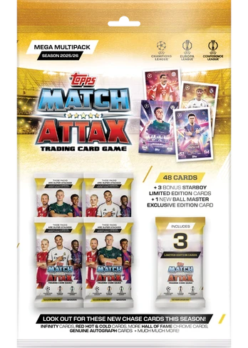 TOPPS kortelės 2026 Match Attax Mega Multipack, 76938