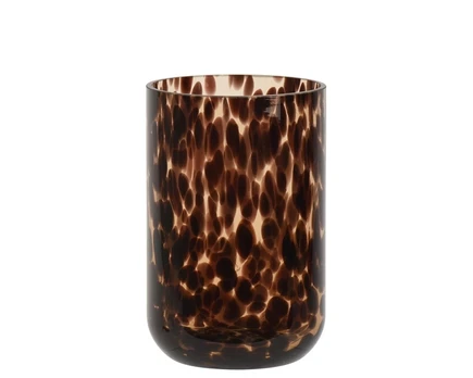 Vaza Decoris 741019, 20 cm, skaidri/ruda