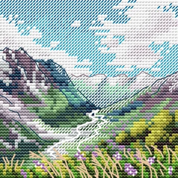 Cross stitch kit "Mountain gorge" SM-995