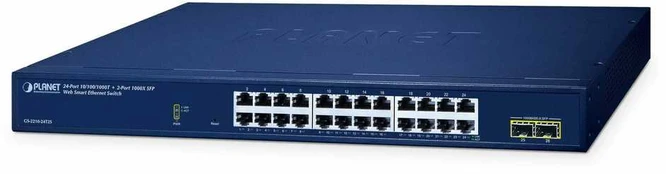 Planet Technology Corp Planet 24-Port Web Smart Switch GS-2210-24T2S