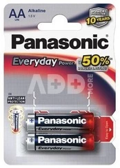"Panasonic Everyday Power AA/LR6", šarminis, 2 vnt.