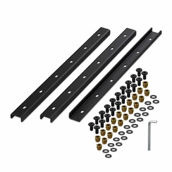Relaxdays Stalo atramos rinkinys, 3 vnt., metalas, 3 dalys