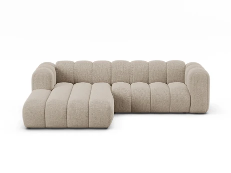 Modular Left Corner Sofa, "Lupine", 4 Seats, 260x177x70, Dark Beige
