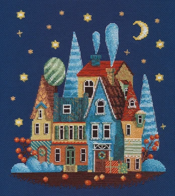 "Cross stitch kit" Frosty night S1483