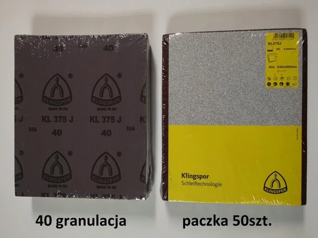 Šlifavimo audinio lapas Klingspor gr 40 Lublin