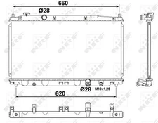 Variklio radiatorius NRF NRF 53194