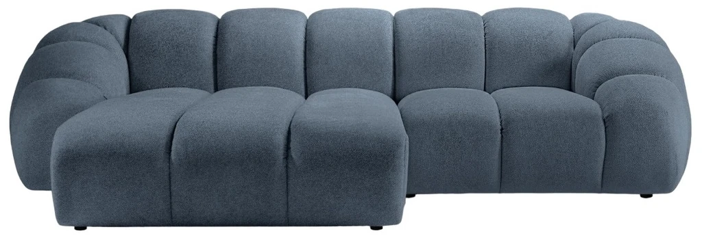 Kampinė sofa Micadoni Diana Bub15, mėlyna, kairinė, 294 x 182 cm x 72 cm