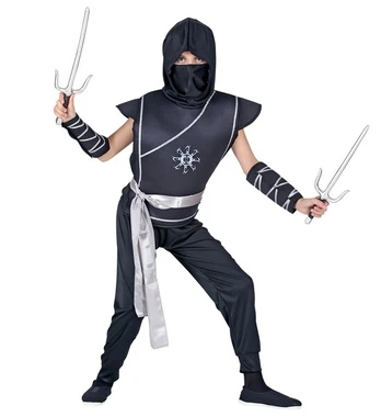 „NINJA“ (liemenė su tunika, kelnėmis, diržu, rankų apsaugomis, kauke)