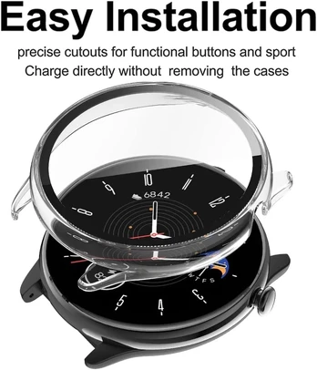 2 vnt. dėklas su ekrano apsauga Amazfit Gtr Mini